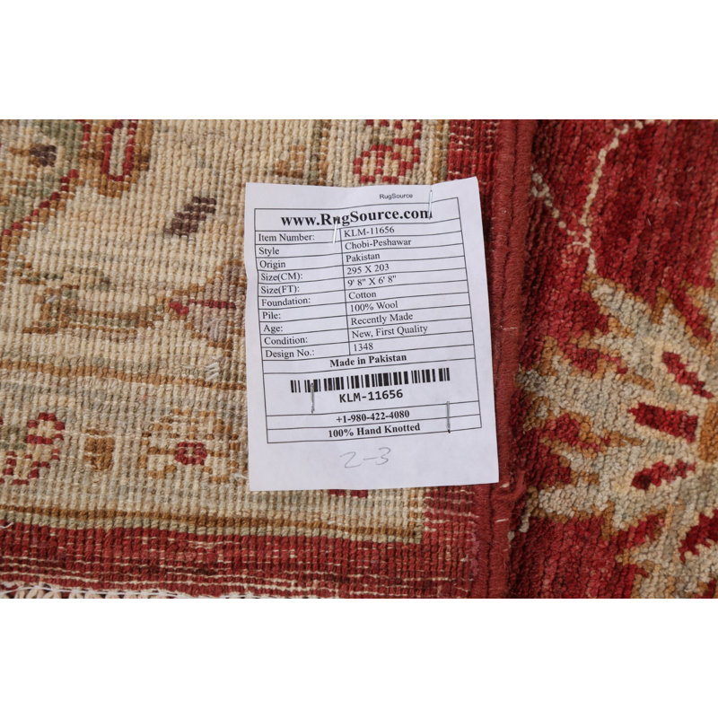 One-of-a-Kind 6'8" X 9'8" New Age Wool Area Rug in