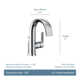 Doux Single Hole Bathroom Faucet with Drain Assembly