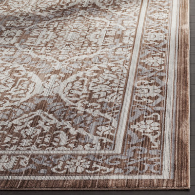 Tapis abstrait gris / brun