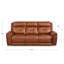 Canapé inclinable en cuir véritable 87,5 po Eriyona Dhruvan