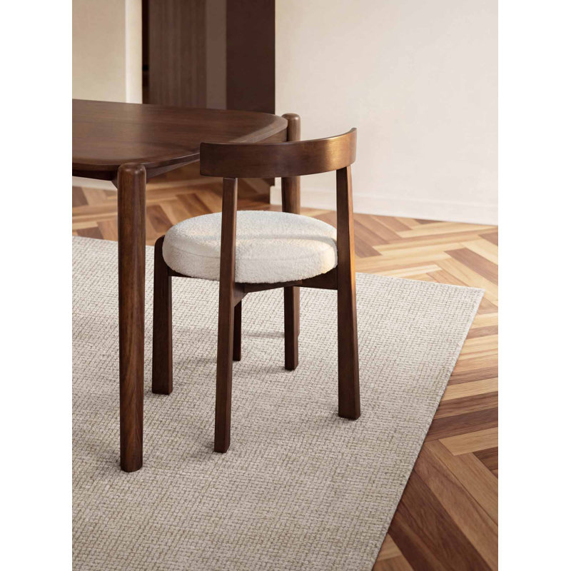 Demarlo Wool Hand Woven Area Rug, Rectangle 200 x 300 cm, White