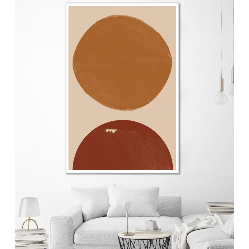 " Burn Orange Composition " by THE, 72" H x 48" W