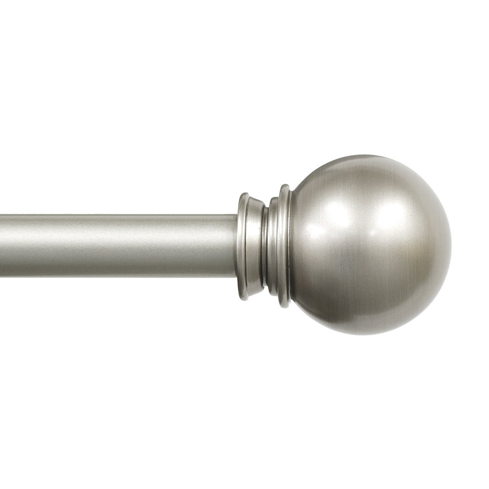 Ebern Designs Drapery Single Curtain Rod & Reviews | Wayfair
