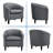 Seldon 28'' H Vegan Leather Barrel Chair-134847906