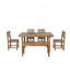 Ensemble de table et chaises d'extérieur en bois d'acacia de haute qualité, convenant au patio, au balcon et à la cour