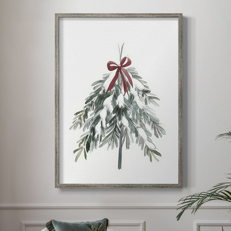 «Christmas Holiday Art DCCDXLV III», reproduction d'art encadrée - bois massif XMA171502, H 11 po x l 9 po