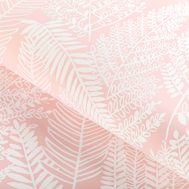 Arcadia Carrick 30' L x 27" W Wallpaper Roll, Petal