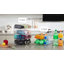 Ensemble de 2 bouteilles de rangement empilables, porte-bouteilles autoportant transparent pour armoire, grand porte-gobelet pour garde-manger, garde-bouteilles en plastique pour réfrigérateur, 3 niveaux