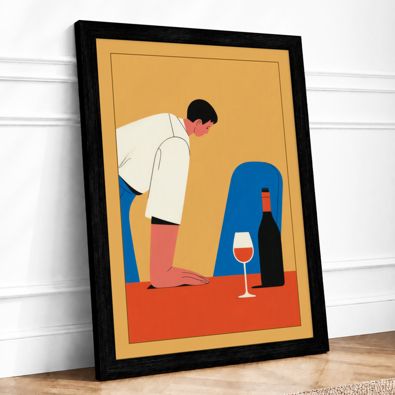 Contemplation In Colour Modern - Print, A1 - 84.1 x 59.4 cm, Black