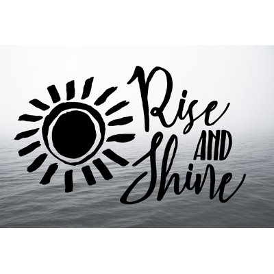 «Rise and Shine VIII» par Marmont Hill - reproduction d'art textuel sur toile