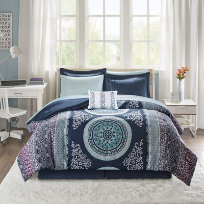 Loretta Boho Comforter Set with Bed Sheets