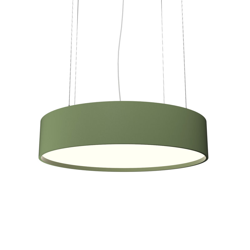 Cilíndrico 3 - Light Chandelier, Teak, 1