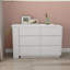 Bureau d'ordinateur en forme de L avec tiroirs, bureau de coin moderne avec armoire de rangement réversible, bureau d'écriture pour bureau à domicile