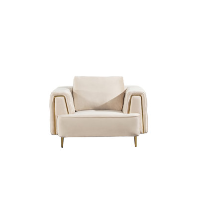 Fauteuil en velours gris AED-D832