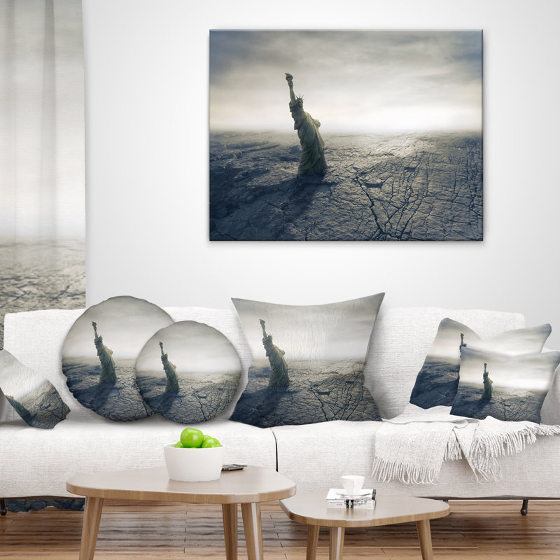 Landscape Reversible Throw Pillow, 18" x 18", Throw Pillow