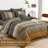 8-Piece Bohemian Striped Bedding Quilt Set Comforter and Sheet Set Soft Microfiber Complete Bedding Sets for All Season-122486574-122486575