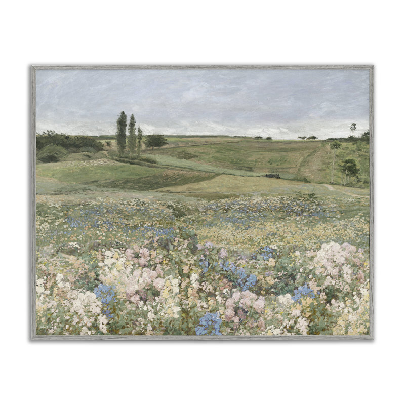 Giclée encadrée de charme, vue par prairie pastorale, design par Amber Sterling, H 24 po x l 30 po