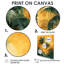 «Green Orange Palm Trees Swaying II - Palms & Palm Trees», reproduction d'art mural-2090328949-2090328947