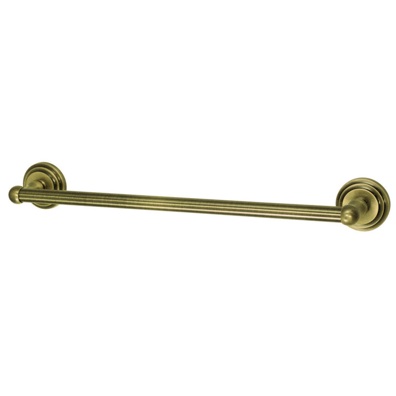 Kingston Brass Milano 18-Inch Towel Bar, Vintage Brass