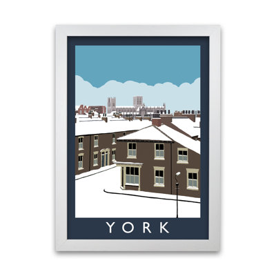 York In Snow by Richard O'Neill - Single Picture Frame Print