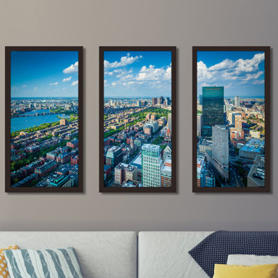 " Back Bay, In Boston, Massachusetts " 3 - Pieces