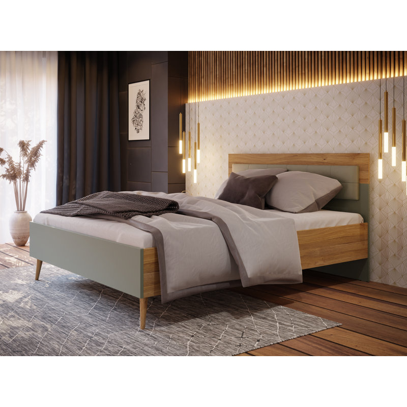 Rauchtown Bed, European Kingsize (160 x 200cm), Beige/Sage