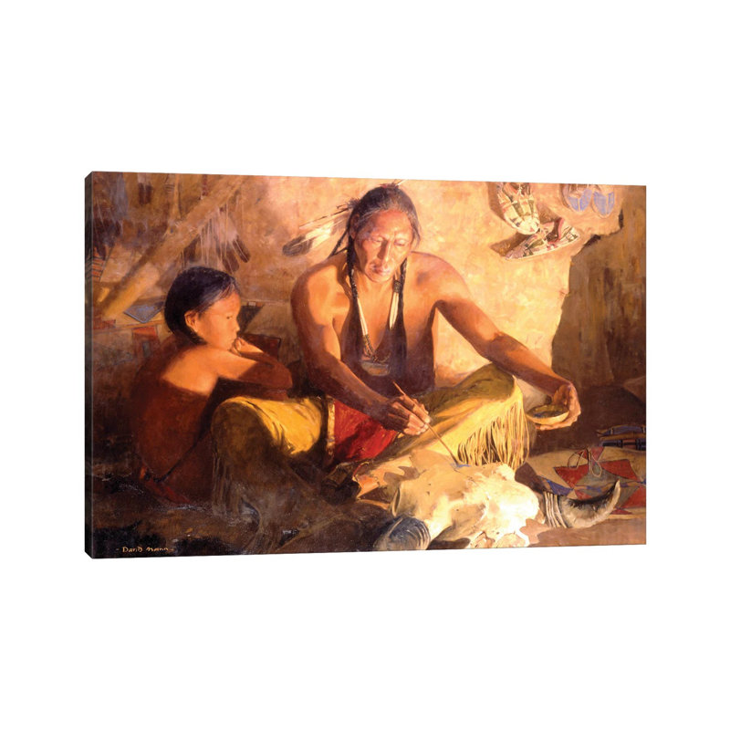 Medicine Lodge By David Mann - Wrapped Canvas Painting by David Mann - Wrapped Canvas Painting