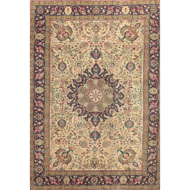 Tapis beige Tierra, Rectangle 5 pi x 7 pi