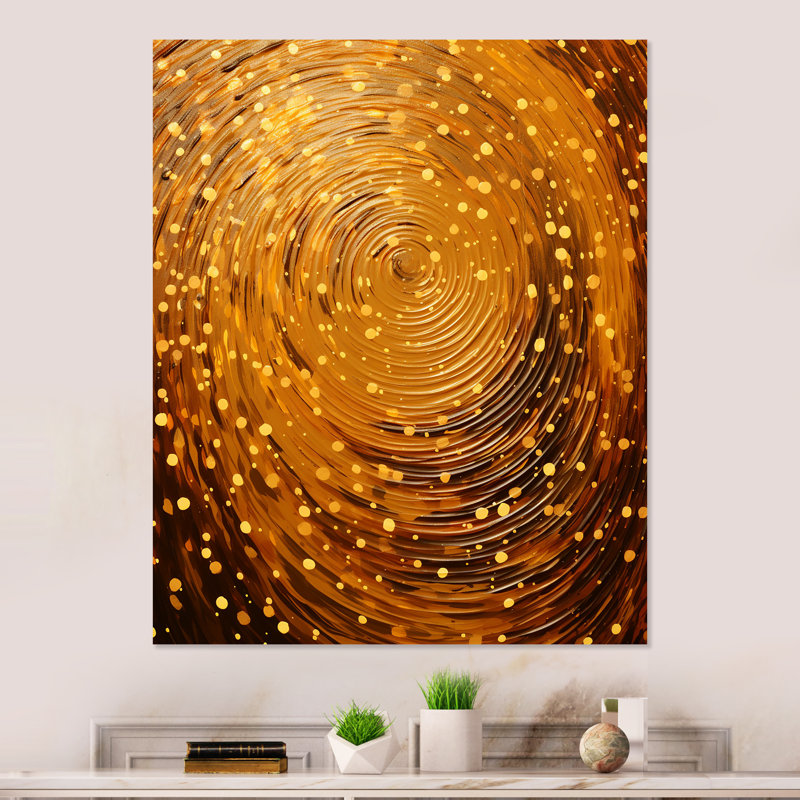 «Midnight Marigold Siral I», art mural abstrait en métal, H 20 po x l 12 po x P 1 po