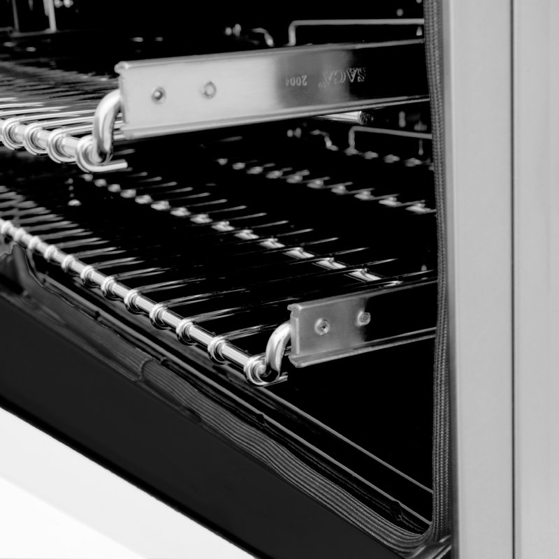ZLINE 30" Legacy Dual Fuel Range, White Matte Stainless Steel