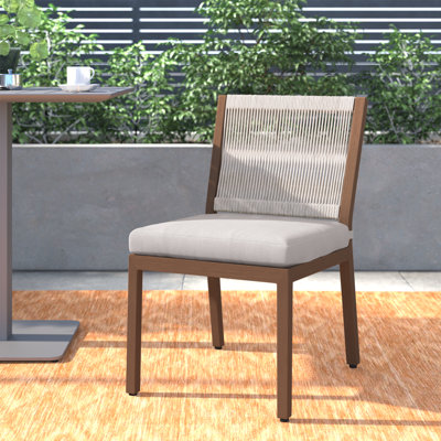 Callianne Water Resistant Fabric Outdoor Patio Dining Side Chair by Wade Logan