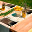 Ensemble de 4 napperons de 14 pi x 18 pi Merewatering Serene Modern Designer