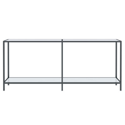 Hannmeike Glass Top Console Table