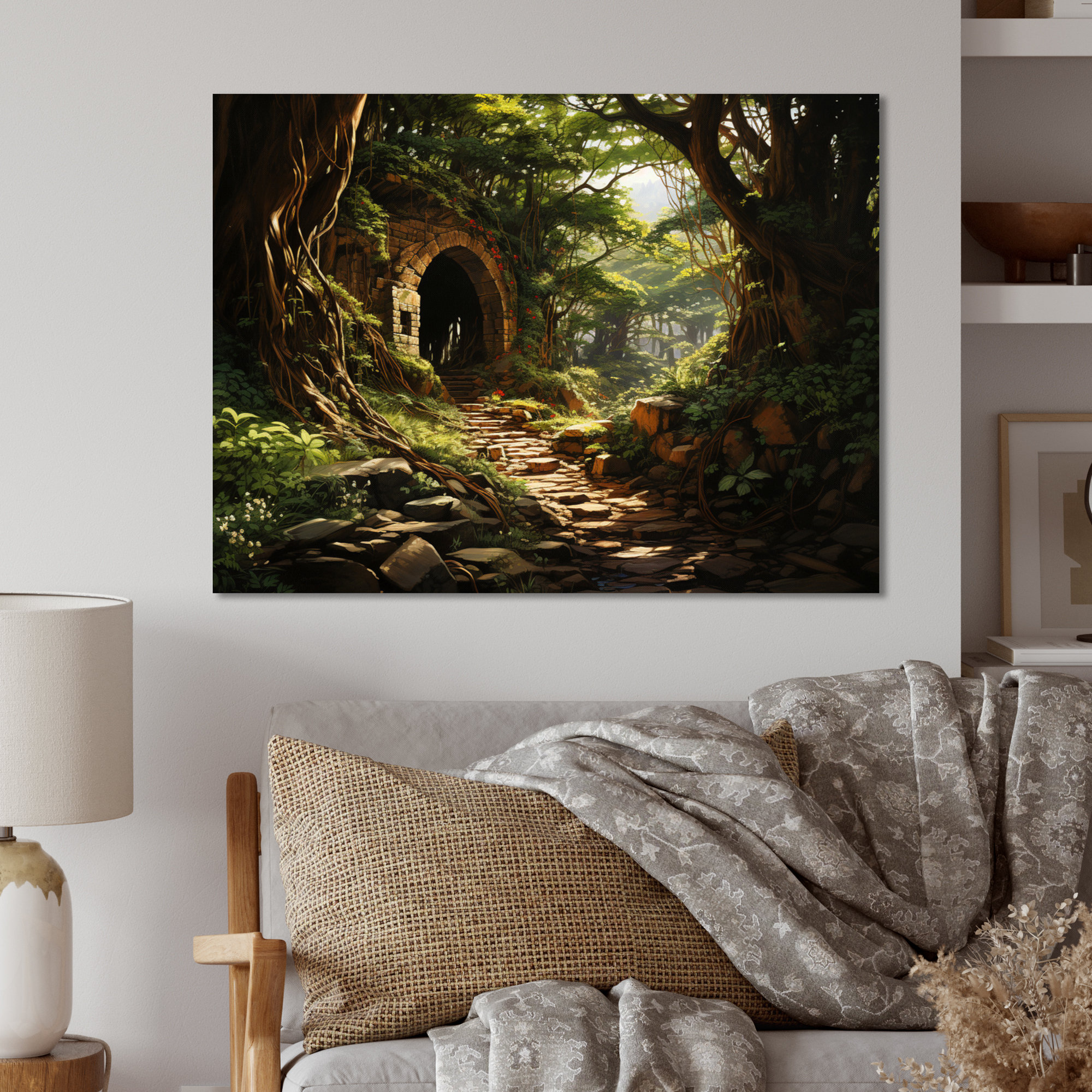 Millwood Pines Green Tunnel Enchanted Forest Earthy I - Landscapes ...