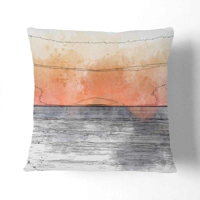 Square Throw Cushion, White, 55cm H x 55cm W x 20cm D
