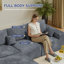3 Seater Fabric Corner Sofa-2062827732
