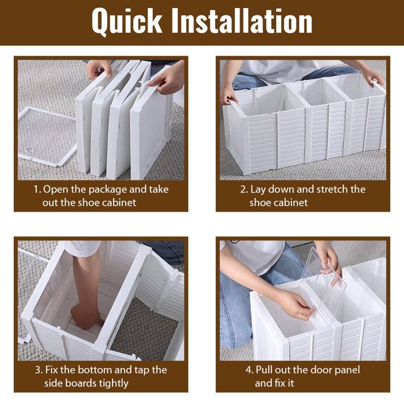 12 Pair Stackable Shoe Storage Box