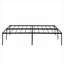 Structure de lit pour grand lit en métal noir de jais pour la chambre à coucher, la chambre d'amis et le dortoir, fabrication solide et silencieuse avec rangement sous le lit-587221757