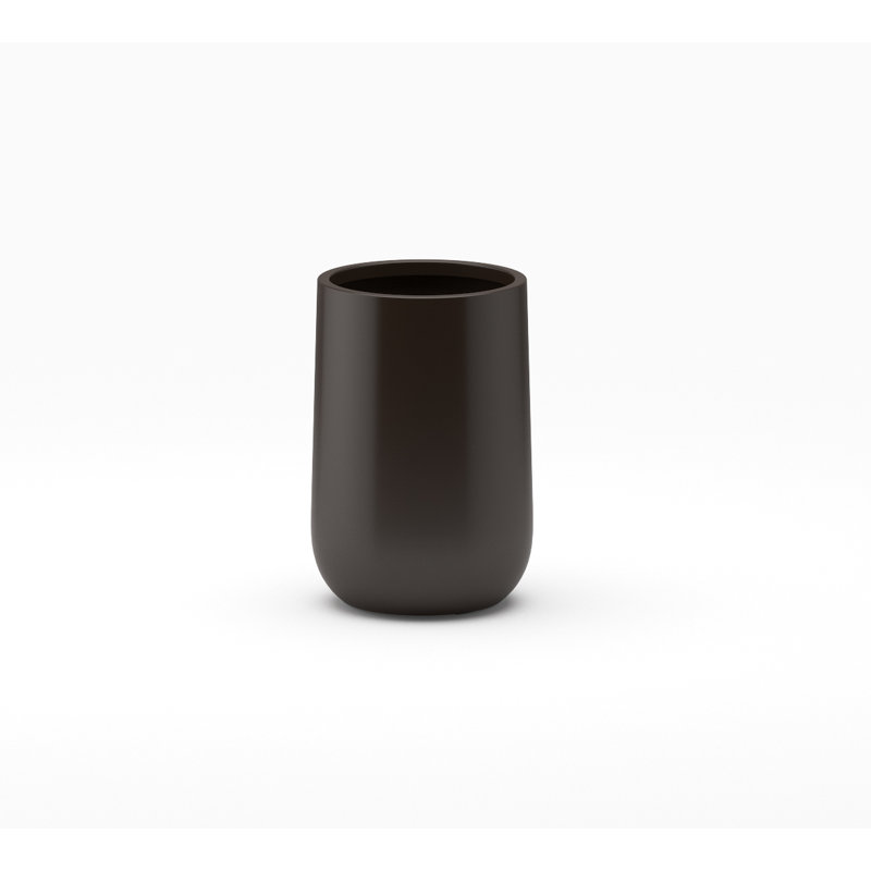 Rosenda Handmade Planter, 15" H x 8" W x 8" D, Brown