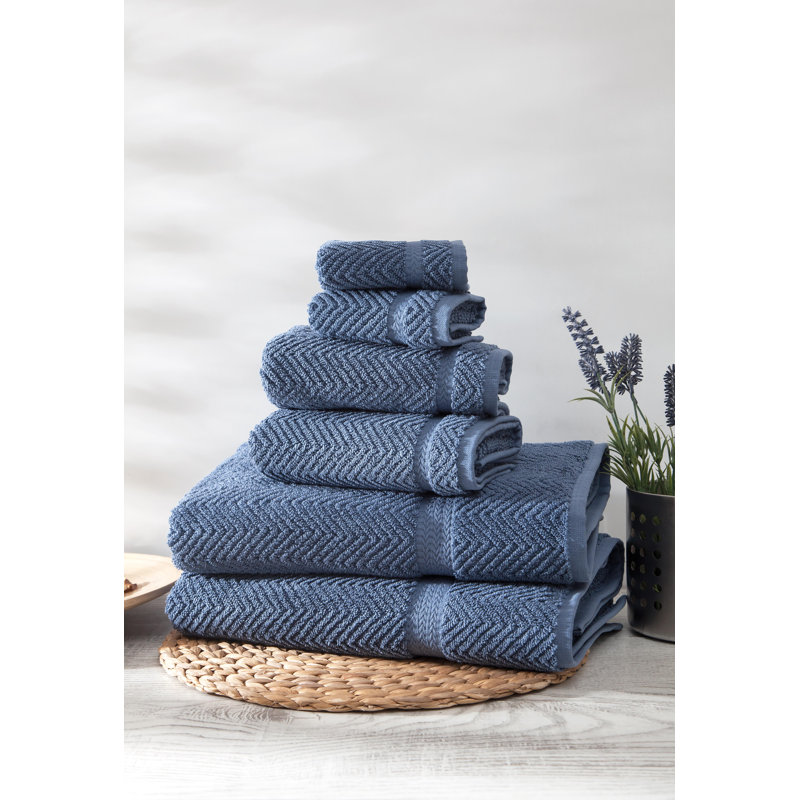 Vandewa Plush Jacquard Mulit-Size Set, Midnight Blue