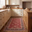 Tapis traditionnel Willow surteint uni marine orange or vert crème ivoire, lavable à la machine, à poils courts, pour l'intérieur et l'extérieur, adapté aux animaux domestiques, idéal pour le salon, la chambre, la salle à manger, l'entrée, le couloir ou le bureau.-2008248967
