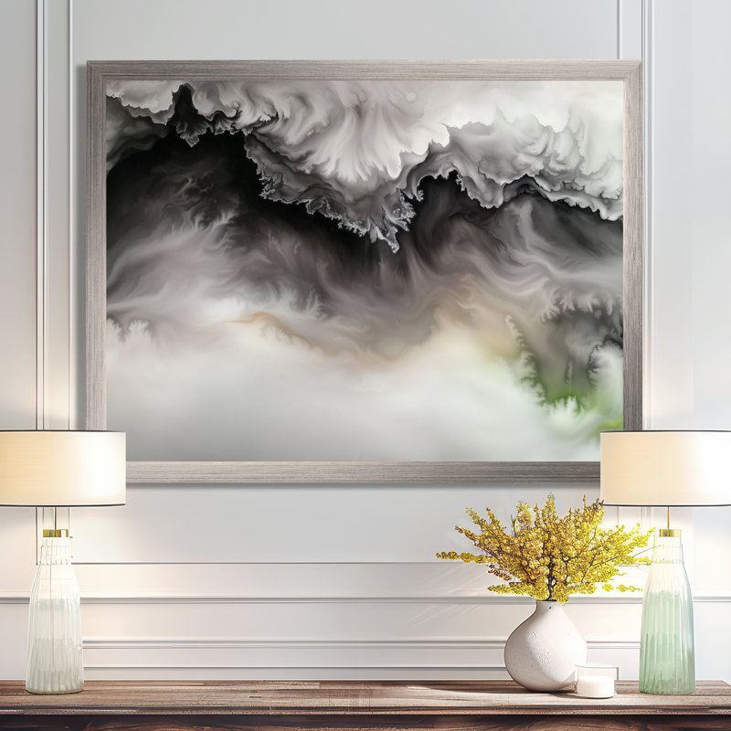 Celestial Marble Shift II - reproduction abstraite sur toile marbrée, Reproduction encadrée d'une seule photo sans pass