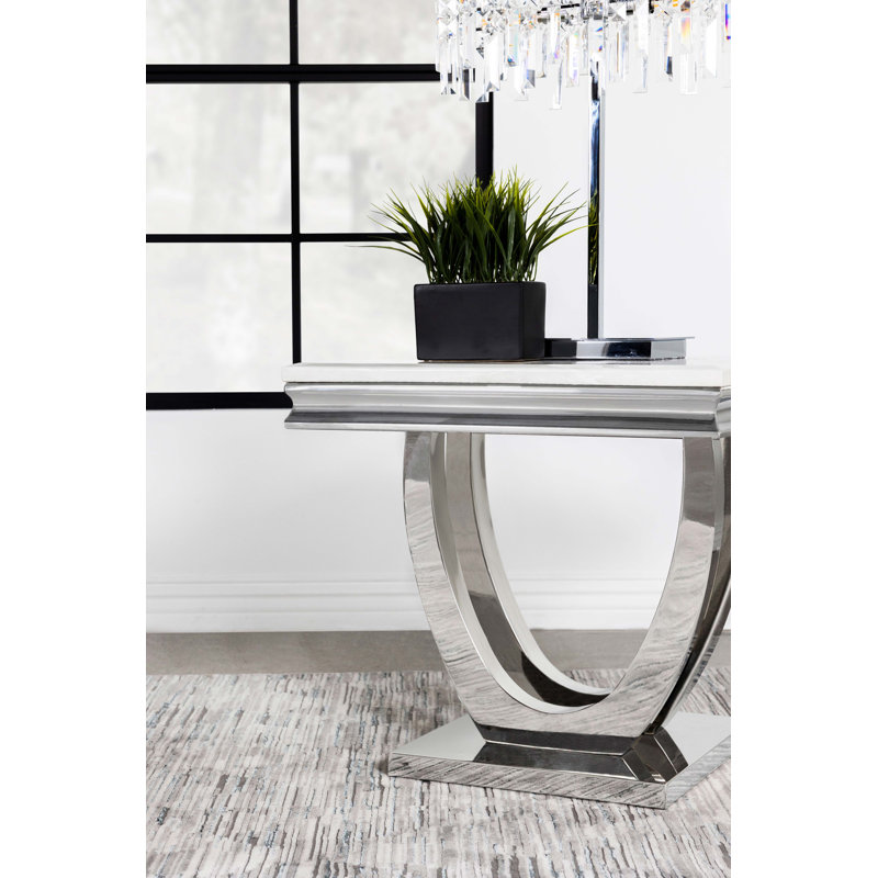 Demorest Stone Top End Table
