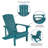 Commercial All-Weather Poly Resin Wood Adirondack Chair-26311001