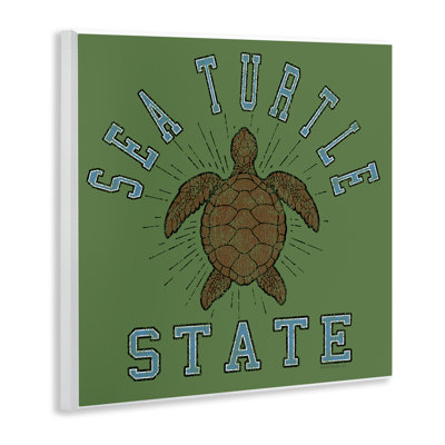 Art mural rétro «Sea Turtle State» par Spirit Animals / Life Is High