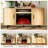 65'' Curved Modern Fluted Tv Stand