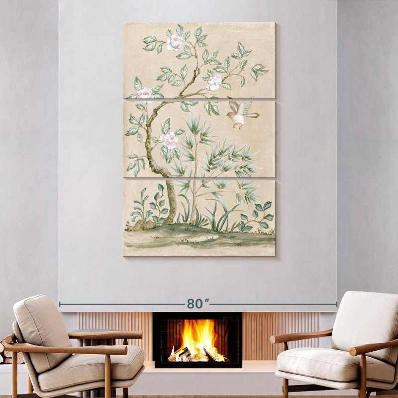 Murale Harnek Spring II - brun clair, H 74 po x l 48 po