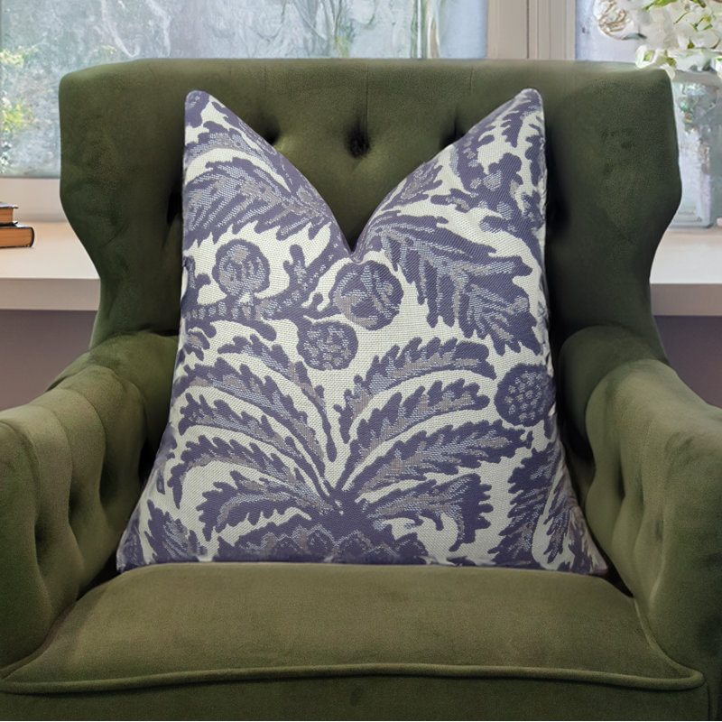 Housse de coussin décoratif à motif floral mauve Thomas Collection®, Rectangle H 12 po x l 20 po