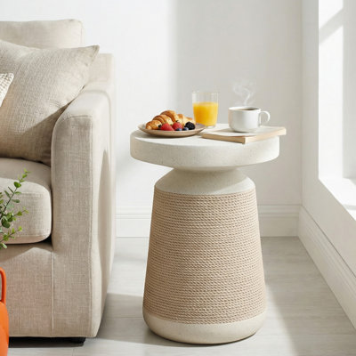 Table d'appoint sculpturale moderne Mgo Sienna