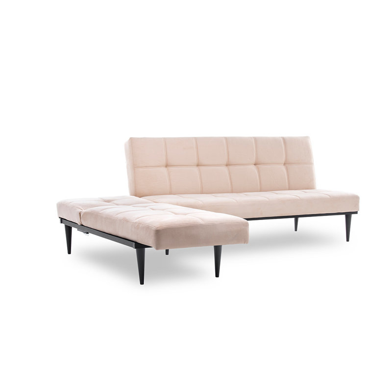 Canapé modulaire 2 pièces Breac, Crème 100% polyester, H 16,1 po x l 84,3 po x P 74,8 po